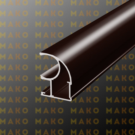 Профиль вертикальный асимметричный MS125 Коньяк (A07)